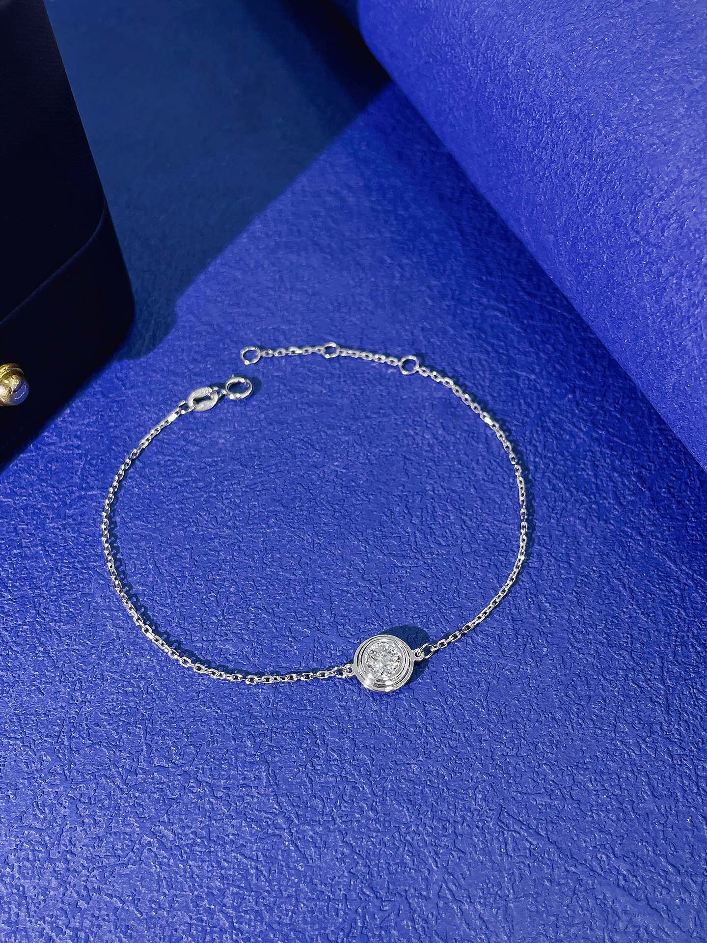 18K Cultured Diamond Round Flying Saucer Bracelet - LGSL010 - 图片 6