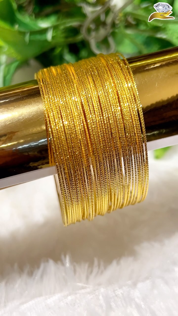 Beautiful One Gram Gold Bangles From 'Navaratna Gold & Diamonds'