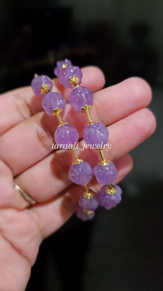 Pumpkin Bead Pipe Style Bangles From 'Taraali Jewelry'