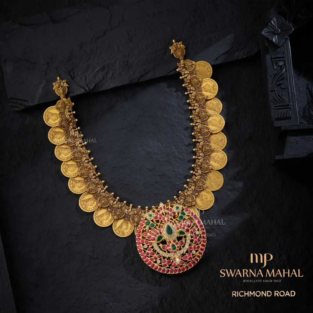 Traditional Gold Necklace Collection From 'M P Swarna Mahal'