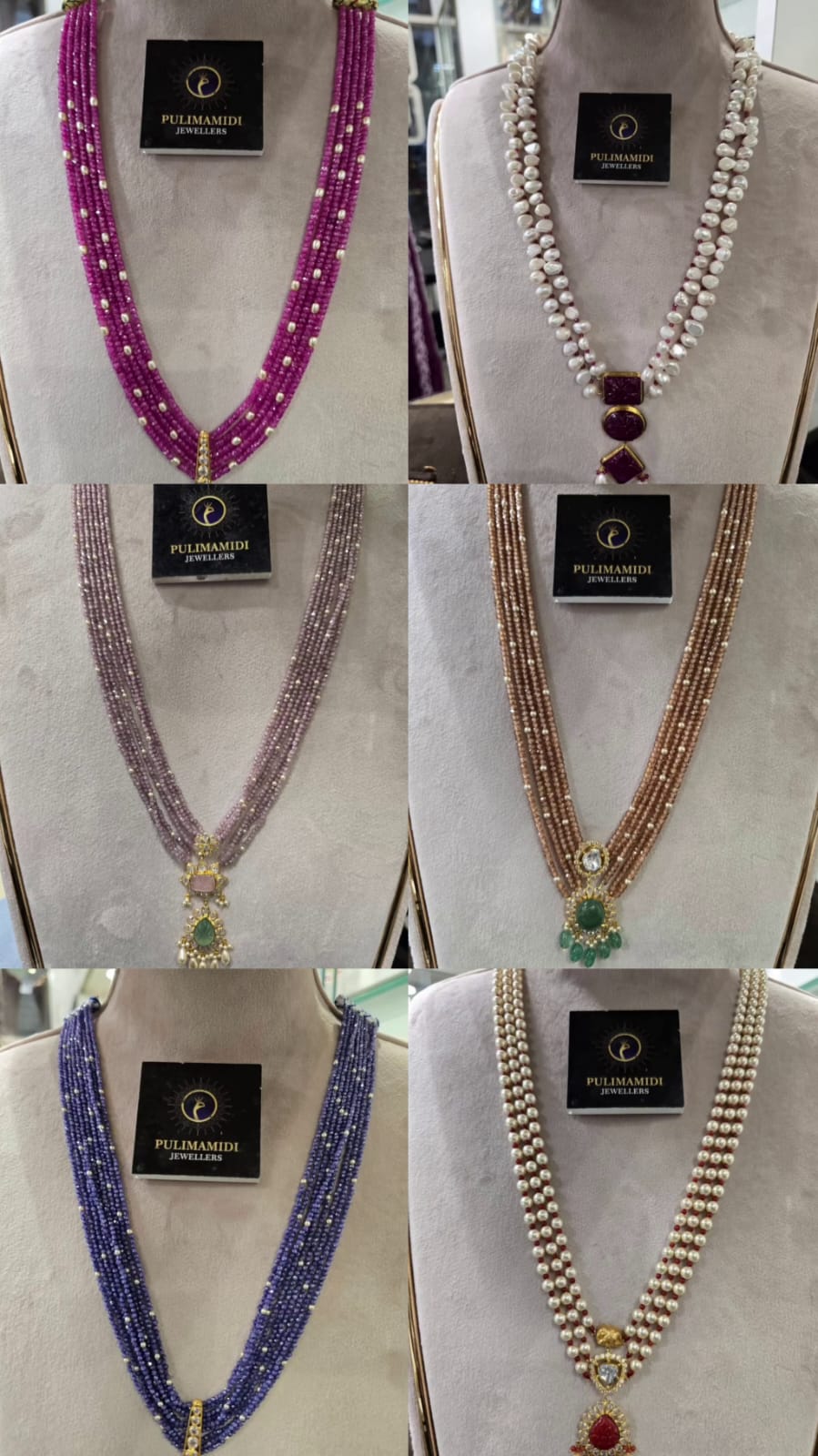 Multi Layered Beads Long Necklace From