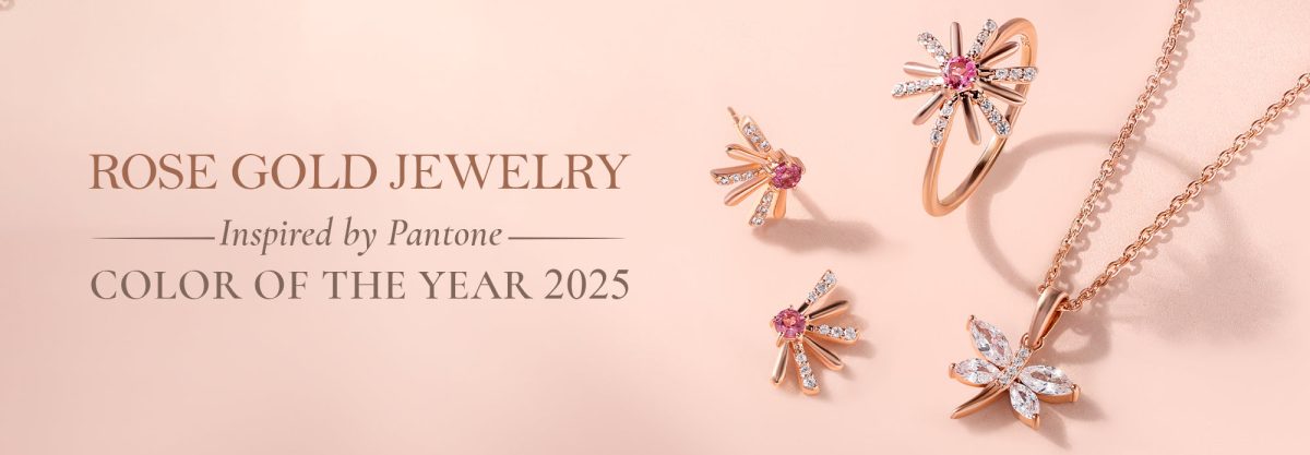 Rose Gold Jewelry Inspired by Pantone Color of the Year 2025