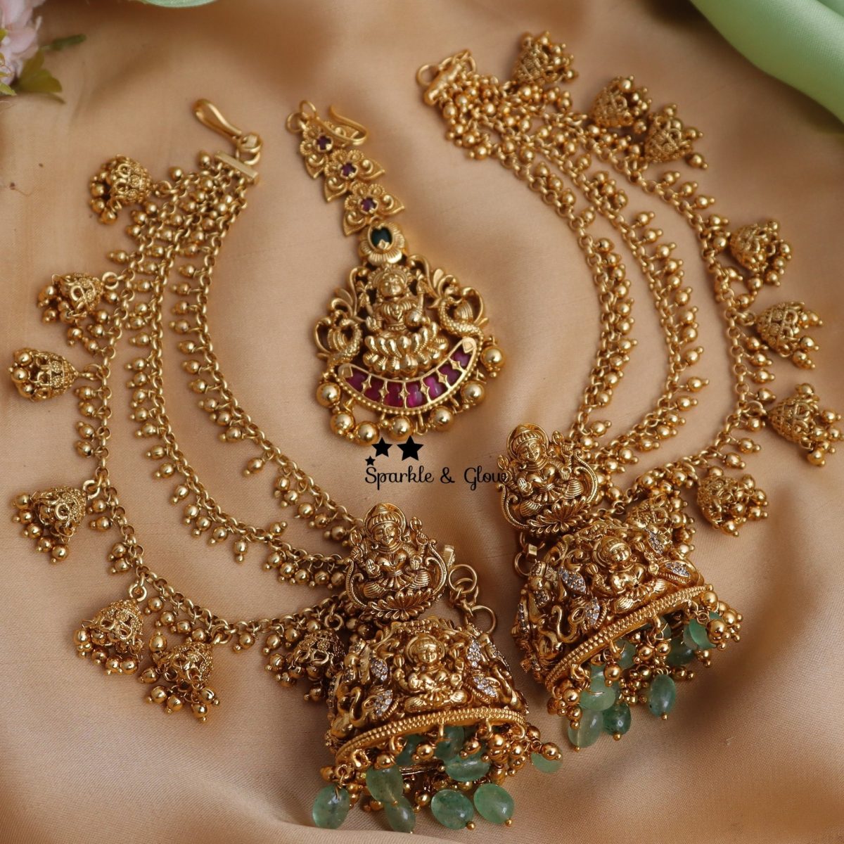 Gold Plated Threaded Choker Sets From 'House of Taamara'