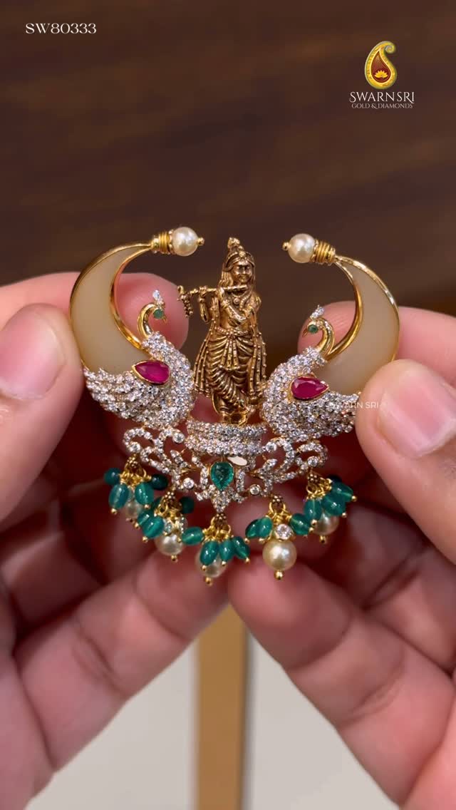 Lord Krishna Idol Tiger Nail Pendant From