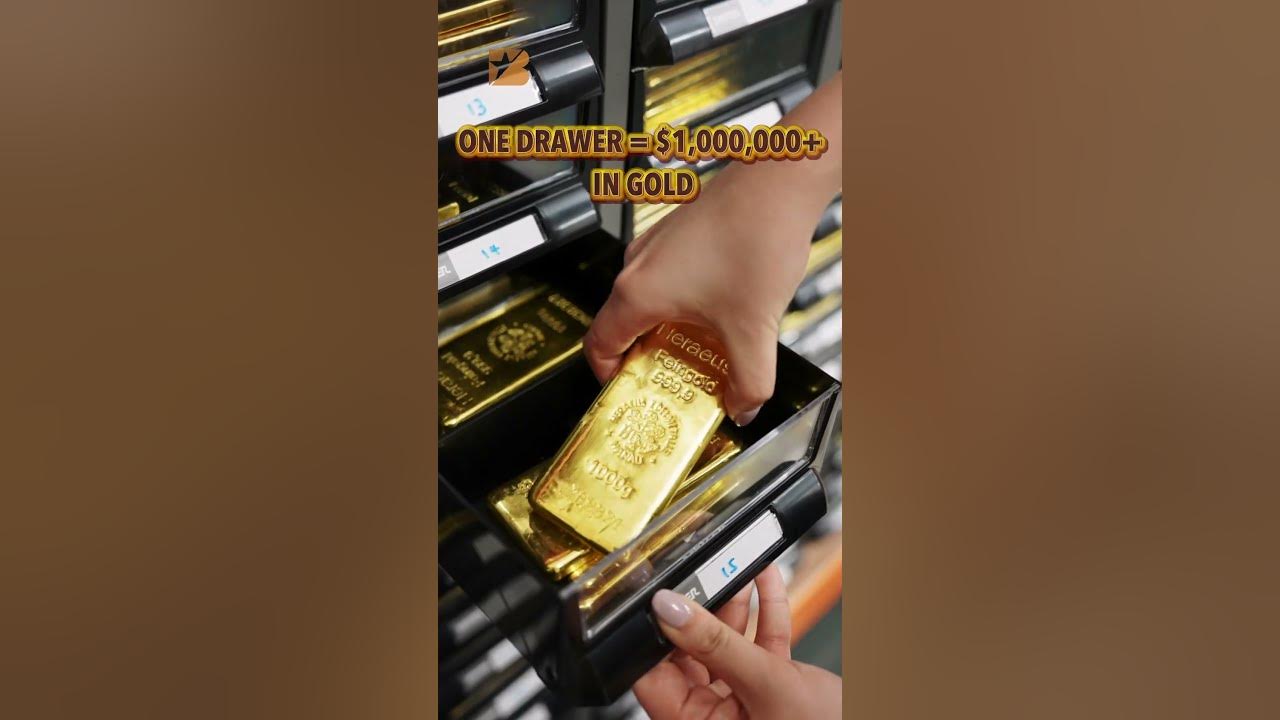 单个抽屉中的100万美元的金条