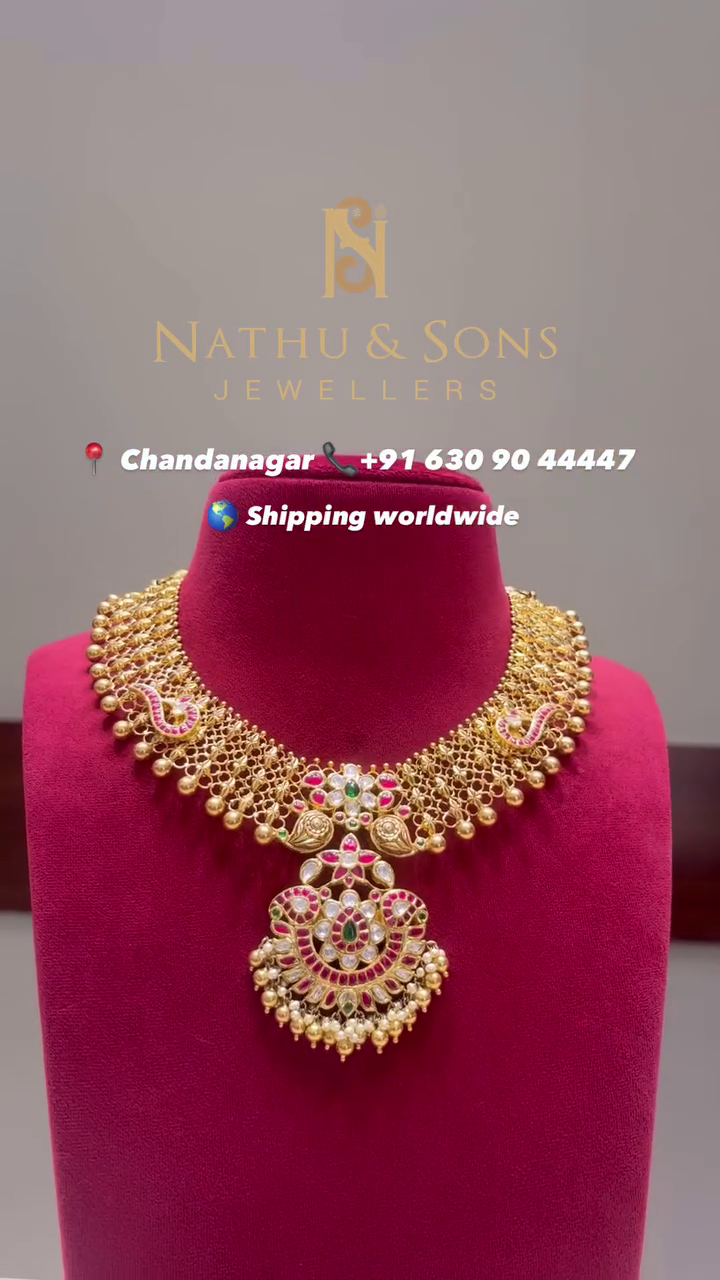 Bridal Antique Gold Necklace From