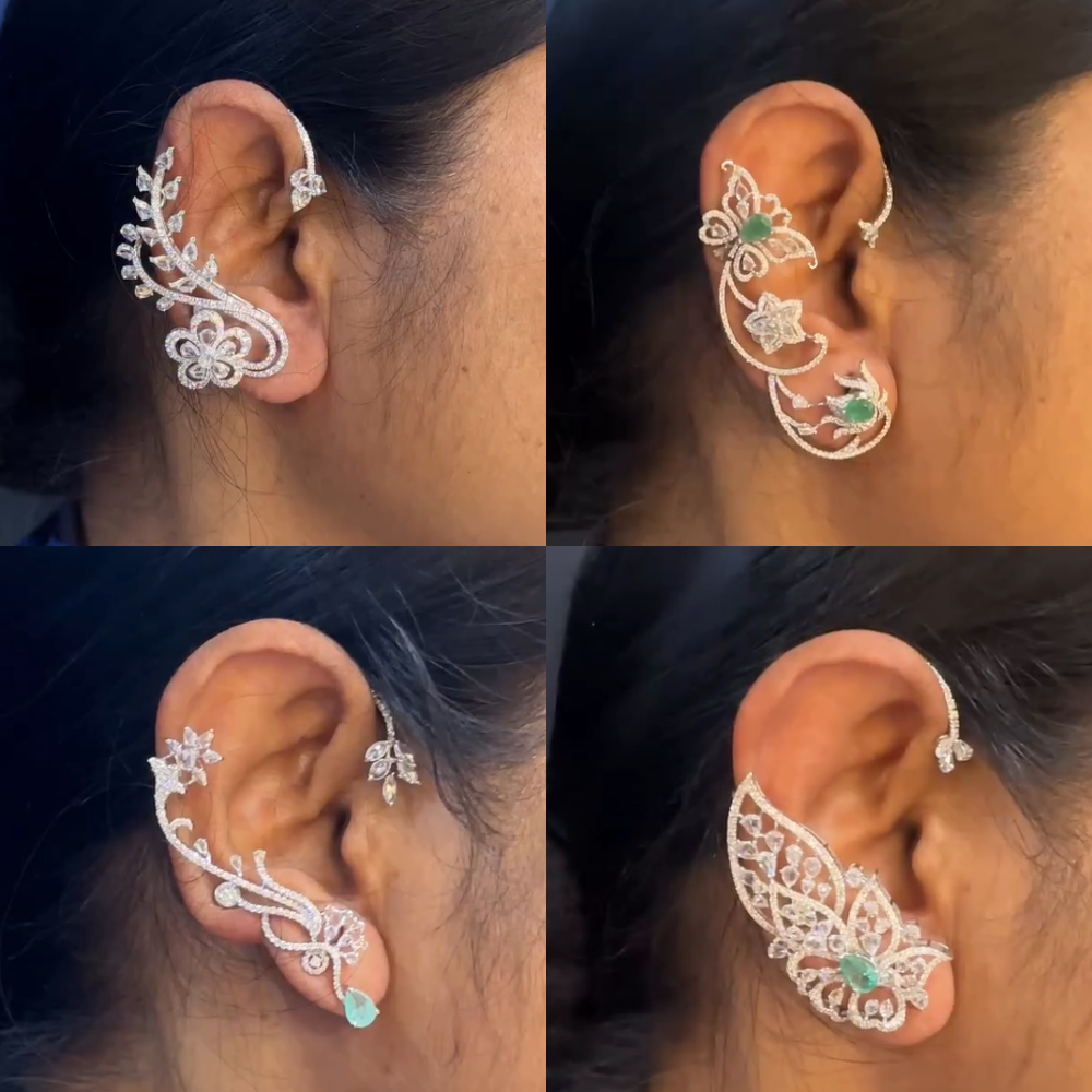 Diamond Ear Cuffs From