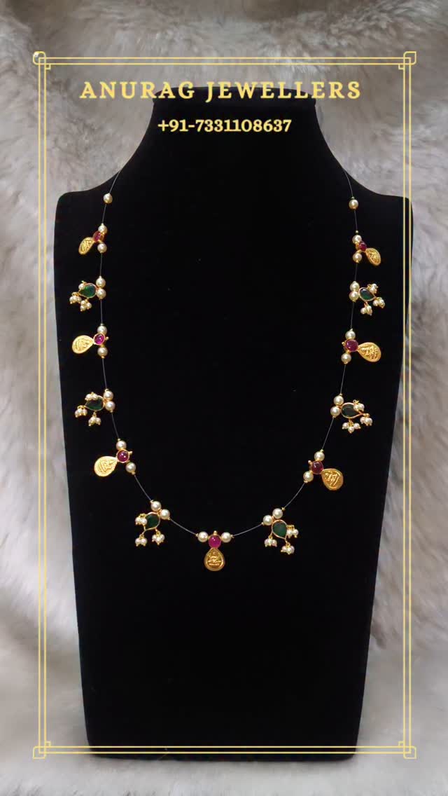 Gold Invisible Long Necklace From