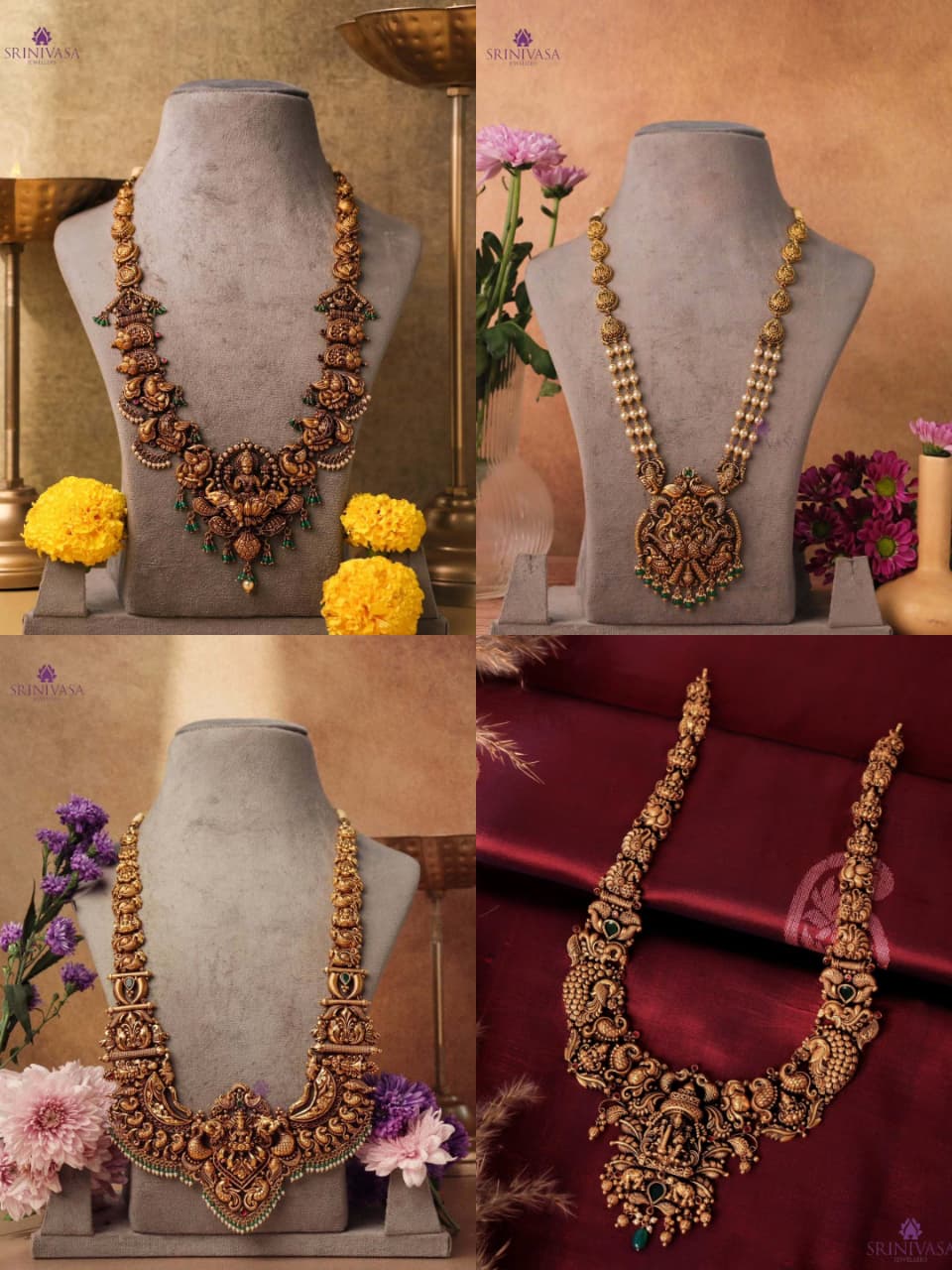 Temple Long Necklace Collection From ‘Srinivasa jewellers’