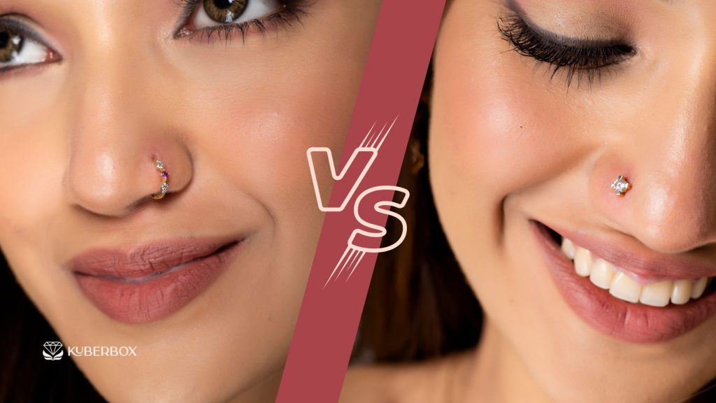 nose ring vs stud blog cover KuberBox