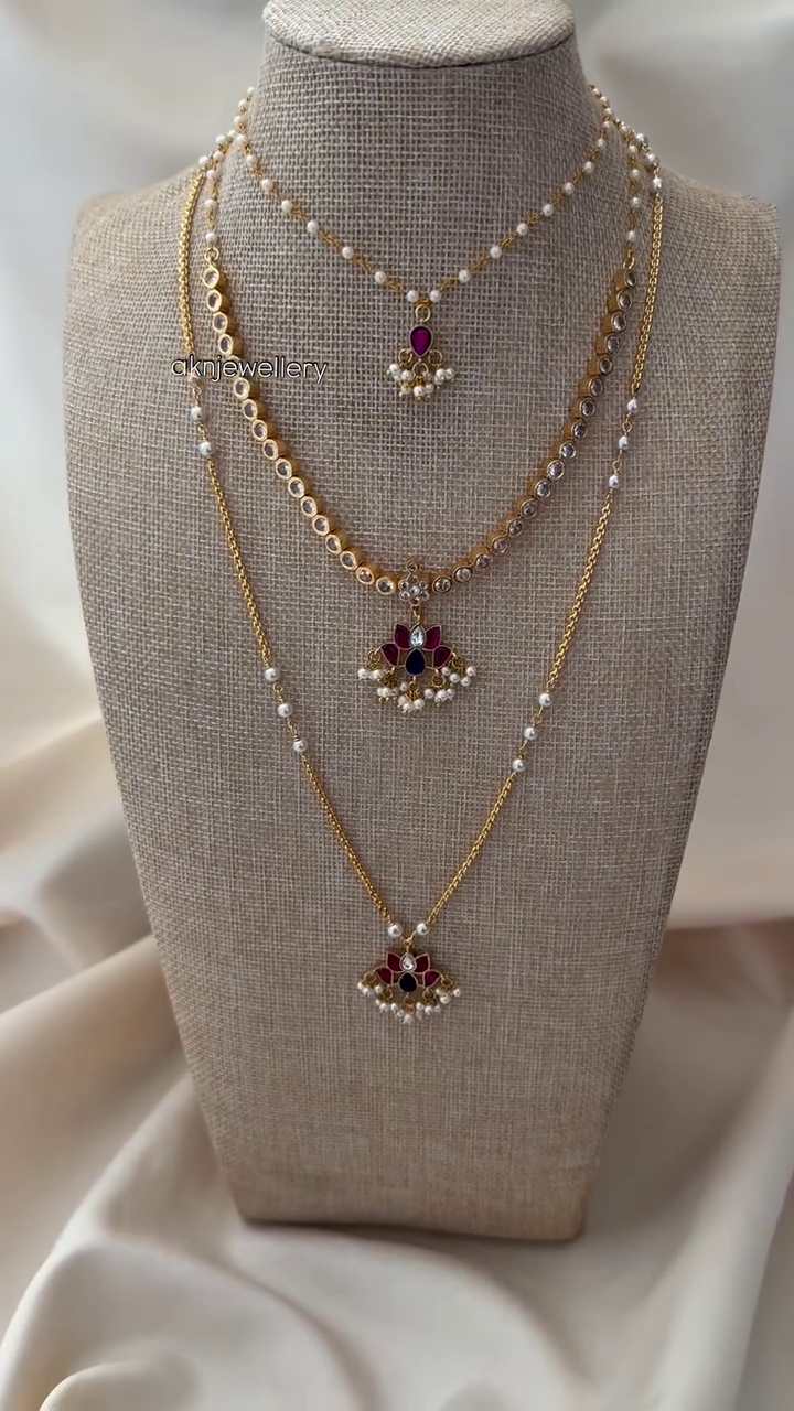 Impon and Jadau Kundan Jewellery Set From