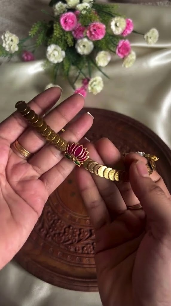 Lotus Coin Necklace From