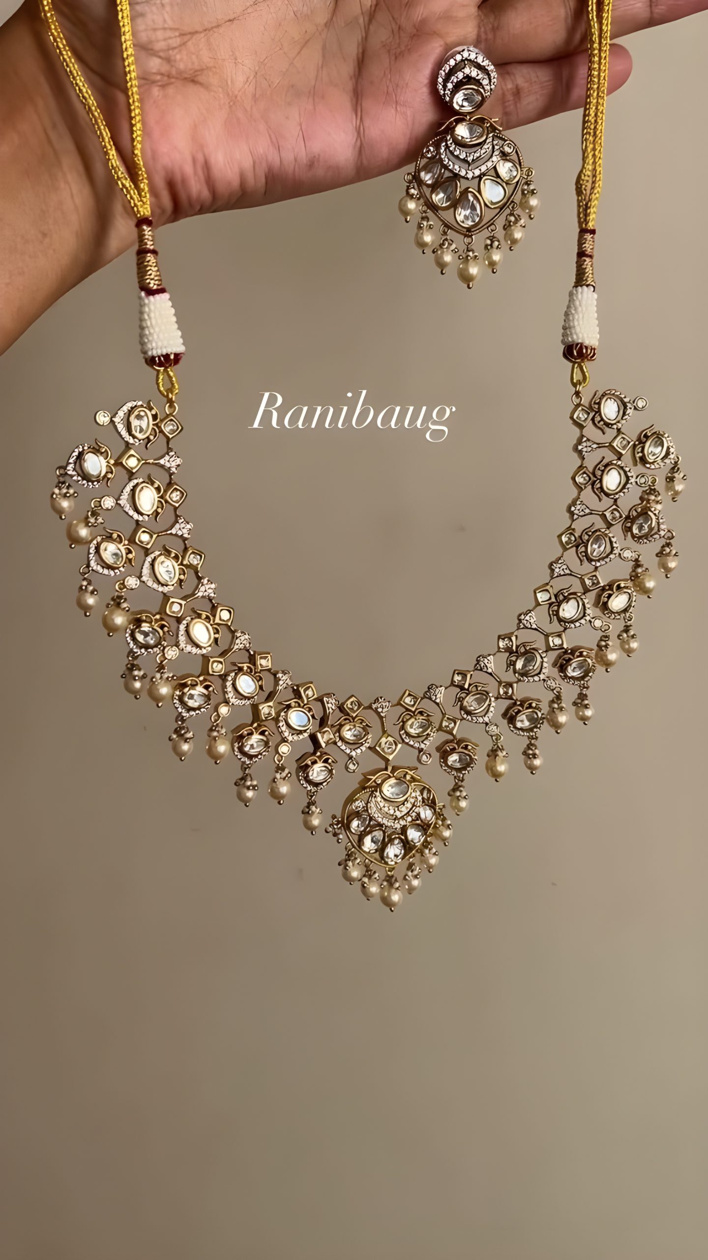 Polki Stone Necklace From