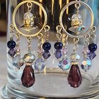 微型太空旅行灵感水晶耳坠