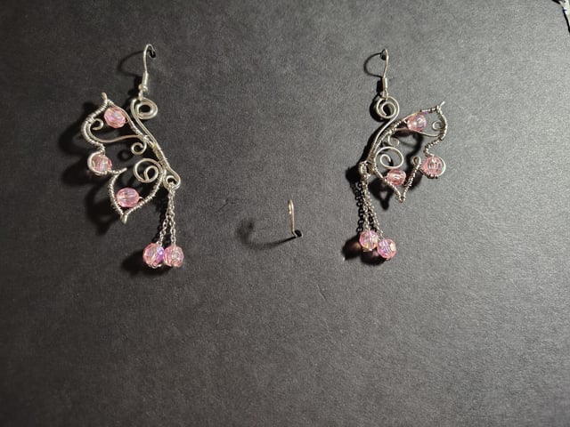 蝴蝶耳环成品